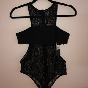 LF lace cutout bodysuit